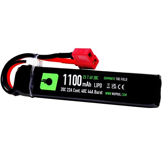 NP LiPo Battery 1100mAh 7.4v 20c (STK) Deans (8127)